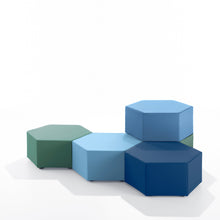 Load the image into the gallery viewer, B-Line Pouf ESA, der Sechseck Hocker - Design Kazuhide Takahama, 1968