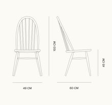 Afbeelding in Gallery-weergave laden, L.Ercolani Holzstuhl im Windsor Stil - Modell Utility Chair