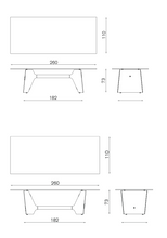 Afbeelding in Gallery-weergave laden, Baleri Italia Fratino, Esstisch mit Glasplatte & Aluminiumgestell