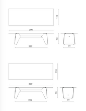 Afbeelding in Gallery-weergave laden, Baleri Italia Fratino, Esstisch mit Glasplatte & Aluminiumgestell