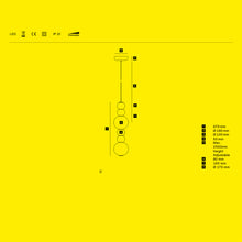 Afbeelding in Gallery-weergave laden, Formagenda Pearls Double Suspension - 67 cm, Pendelleuchte mit Glaskugeln