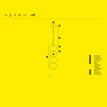 Afbeelding in Gallery-weergave laden, Formagenda Pearls Double Suspension - 67 cm, Pendelleuchte mit Glaskugeln