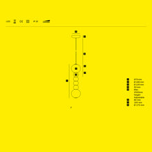 Afbeelding in Gallery-weergave laden, Formagenda Pearls Double Suspension - 67 cm, Pendelleuchte mit Glaskugeln