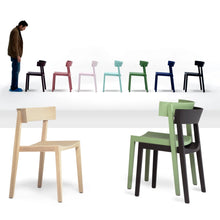 Lade das Bild in den Galerie-Viewer, Prostoria Bik – Moderner Holzstuhl, stapelbar und besonders leicht