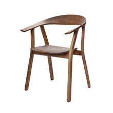 Afbeelding in Gallery-weergave laden, Prostoria Rhomb Stuhl – Designstuhl aus Massivholz mit Armlehnen