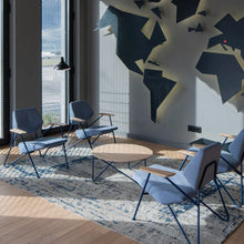 Afbeelding in Gallery-weergave laden, Runder Beistelltisch Metall & Holz, MDF – Prostoria Polygon