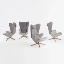 Load the image into the gallery viewer, Trifidae Sessel – Drehbarer Designer-Sessel mit floraler Geometrie