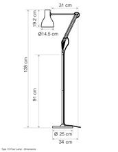 Lade das Bild in den Galerie-Viewer, Anglepoise® Type 75 Floor Lamp / Steh- und Bodenleuchte - Margaret Howell Editions & weitere Farben