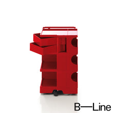 Lade das Bild in den Galerie-Viewer, B-Line Boby B32 Büro Rollcontainer mit 2 Schwenkfächern, Design Joe Colombo