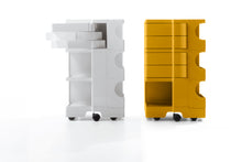 Lade das Bild in den Galerie-Viewer, B-Line Boby B33 Büro Rollcontainer mit 3 Schwenkfächern, Design Joe Colombo