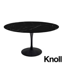 Lade das Bild in den Galerie-Viewer, Knoll Saarinen Esstisch, rund ø 120 cm Marmor schwarz - Nero Marquina