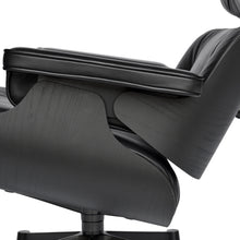 Afbeelding in Gallery-weergave laden, Vitra Eames Lounge Chair, schwarz / schwarz, Esche schwarz, Leder Premium F Nero (XL / Neue Maße)