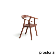Afbeelding in Gallery-weergave laden, Prostoria Rhomb Stuhl – Designstuhl aus Massivholz mit Armlehnen