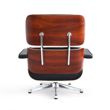Lade das Bild in den Galerie-Viewer, Vitra Lounge Chair & Ottoman, Santos Palisander, Leder Premium F Nero, poliert (XL / Neue Maße)