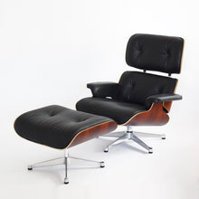 Lade das Bild in den Galerie-Viewer, Vitra Lounge Chair & Ottoman, Santos Palisander, Leder Premium F Nero, poliert (XL / Neue Maße)