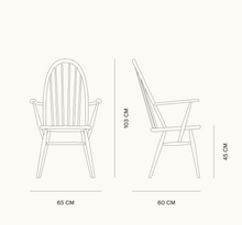 Load the image into the gallery viewer, L.Ercolani Holzstuhl im Windsor Stil - Modell Utility Chair
