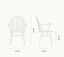 Load the image into the gallery viewer, L.Ercolani Holzstuhl im Windsor Stil - Modell Utility Chair
