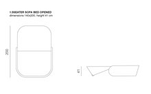 Load the image into the gallery viewer, Schlafsofa Up Lift von Prostoria – Design trifft Funktion
