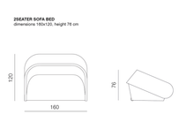 Load the image into the gallery viewer, Schlafsofa Up Lift von Prostoria – Design trifft Funktion

