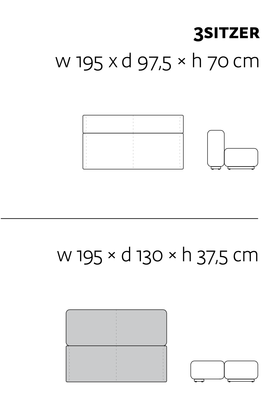 Prostoria Klaster Sofa – Flexibles Modulsystem mit Schlaffunktion