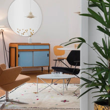 Lade das Bild in den Galerie-Viewer, Runder Beistelltisch Metall &amp; Holz, MDF – Prostoria Polygon

