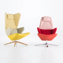 Lade das Bild in den Galerie-Viewer, Trifidae Sessel – Drehbarer Designer-Sessel mit floraler Geometrie
