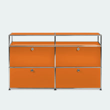 Carica l&#39;immagine nel visualizzatore di Gallery, USM Haller Sideboard L mit 4 Klappen und 2 offenen Fächern B1523 x H915 x T373mm
