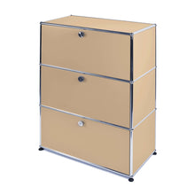 Carica l&#39;immagine nel visualizzatore di Gallery, USM Haller Regal Highboard M, mit 3 Klappen B773 x H1090x T373mm - 14 Farben
