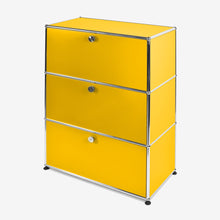 Carica l&#39;immagine nel visualizzatore di Gallery, USM Haller Regal Highboard M, mit 3 Klappen B773 x H1090x T373mm - 14 Farben
