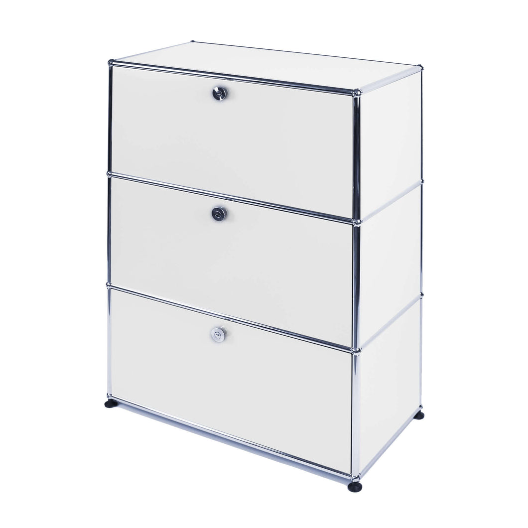 USM Haller Regal Highboard M, mit 3 Klappen B773 x H1090x T373mm - 14 Farben