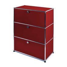 Carica l&#39;immagine nel visualizzatore di Gallery, USM Haller Regal Highboard M, mit 3 Klappen B773 x H1090x T373mm - 14 Farben
