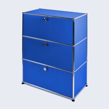 Carica l&#39;immagine nel visualizzatore di Gallery, USM Haller Regal Highboard M, mit 3 Klappen B773 x H1090x T373mm - 14 Farben
