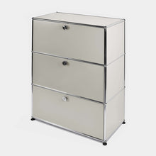 Carica l&#39;immagine nel visualizzatore di Gallery, USM Haller Regal Highboard M, mit 3 Klappen B773 x H1090x T373mm - 14 Farben
