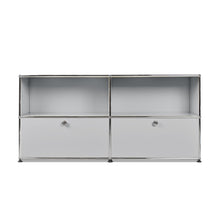 Load the image into the gallery viewer, USM Haller Sideboard M mit 2 Klappen unten B1523 x H740 x T373mm
