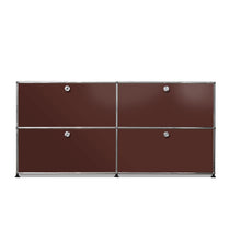 Load the image into the gallery viewer, USM Haller Sideboard M mit vier Klapptüren graphitschwarz (RAL 9011) &amp; weitere Farben
