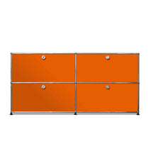 Afbeelding in Gallery-weergave laden, USM Haller Sideboard M mit vier Klapptüren graphitschwarz (RAL 9011) &amp; weitere Farben
