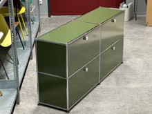 Carica l&#39;immagine nel visualizzatore di Gallery, USM Haller Sideboard mit vier Klappen B1523 x H740 x T373mm - Olivgrün
