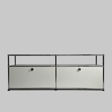 Afbeelding in Gallery-weergave laden, USM Haller Regal, mit 2 Klappen und offenem Fach B1523 x H565mm x T373mm - 14 Farben
