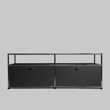 Afbeelding in Gallery-weergave laden, USM Haller Regal, mit 2 Klappen und offenem Fach B1523 x H565mm x T373mm - 14 Farben
