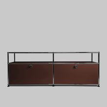 Afbeelding in Gallery-weergave laden, USM Haller Regal, mit 2 Klappen und offenem Fach B1523 x H565mm x T373mm - 14 Farben
