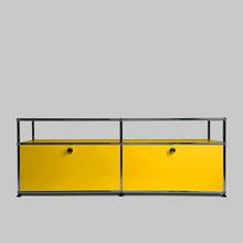 Afbeelding in Gallery-weergave laden, USM Haller Regal, mit 2 Klappen und offenem Fach B1523 x H565mm x T373mm - 14 Farben
