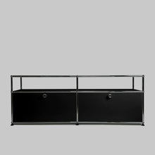 Afbeelding in Gallery-weergave laden, USM Haller Regal, mit 2 Klappen und offenem Fach B1523 x H565mm x T373mm - 14 Farben
