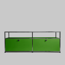 Afbeelding in Gallery-weergave laden, USM Haller Regal, mit 2 Klappen und offenem Fach B1523 x H565mm x T373mm - 14 Farben
