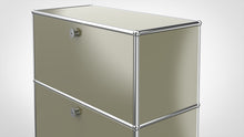 Charger l&#39;image dans la galerie, konektra Highboard mit Klapptüren, LINE 1802 Olive
