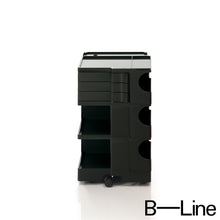 Load the image into the gallery viewer, B-Line - Boby B33 office pedestal with 3 swivel compartments, design Joe Colombo
