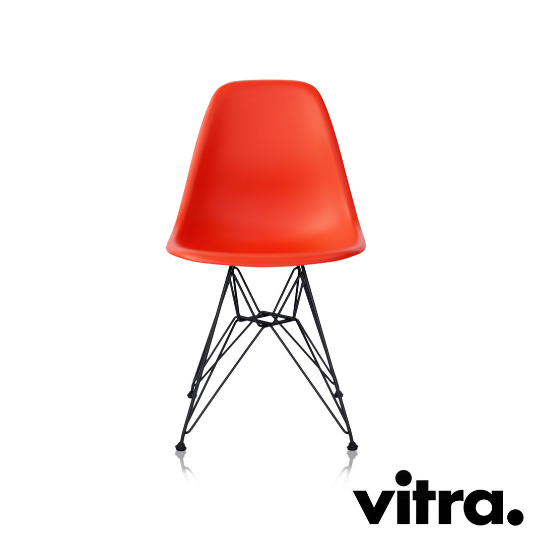 Vitra Eames Plastic Side Chair DSR, Untergestell schwarz (outdoor tauglich) & weitere Farben