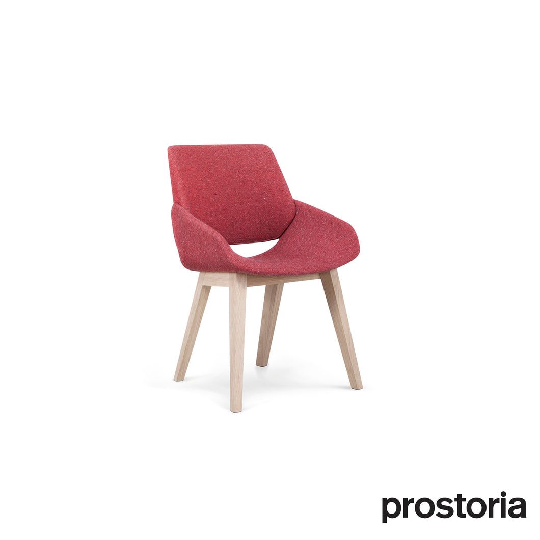 Prostoria - Monk chair with wooden legs