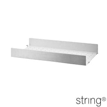 Load the image into the gallery viewer, string - metal shelf with high edge 58 x 30 x 7 cm
