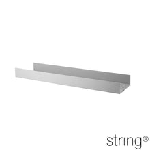 Load the image into the gallery viewer, string - metal shelf with high edge 58 x 20 x 7 cm
