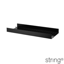 Load the image into the gallery viewer, string - metal shelf with high edge 58 x 20 x 7 cm
